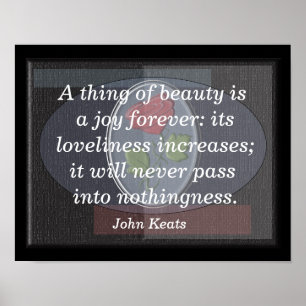 Affiche Thème de beauté - John Keats - Art print