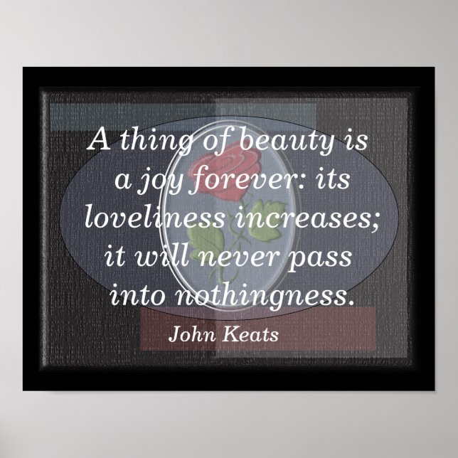 Affiche Thème de beauté - John Keats - Art print (Devant)
