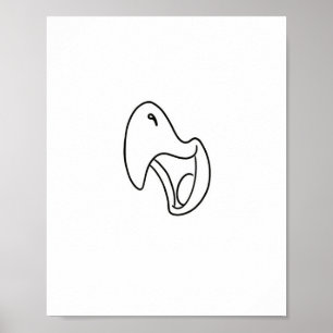 Affiche Thème de cri d'oiseau, perroquet