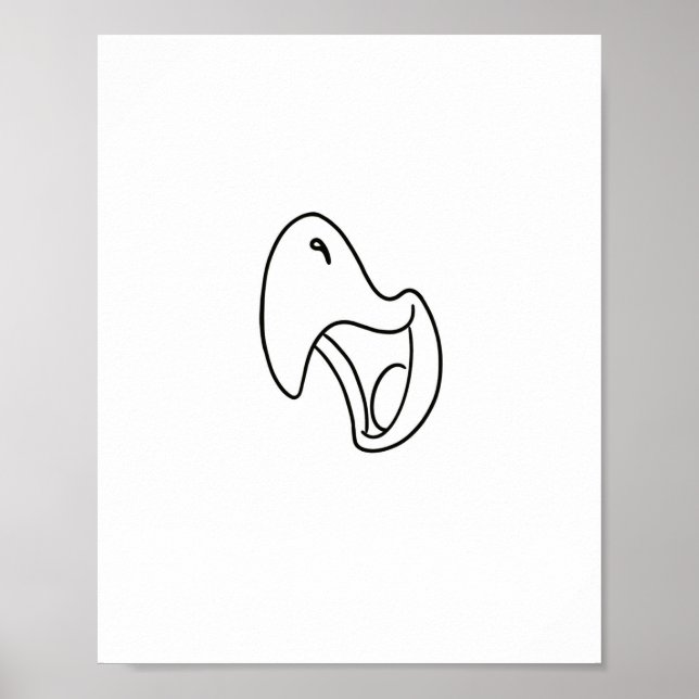Affiche Thème de cri d'oiseau, perroquet (Devant)