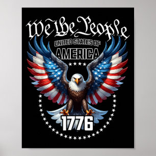 Affiche Thème de drapeau américain patriotique Usa avec de