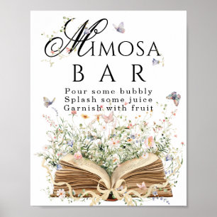 Affiche Thème de livre nouveau chapitre bar de mimosa pour
