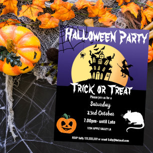Affiche thème de soirée Halloween