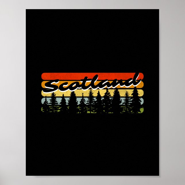 Affiche Thème de vacances de cabine d'arbres de coucher de (Devant)