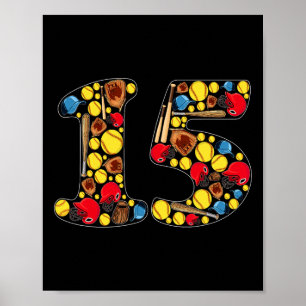 Affiche Thème doux pour filles de 15 ans pour anniversaire