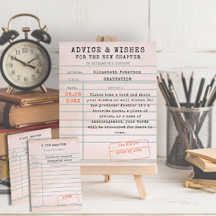 Affiche Thème du livre Bibliothèque Carte Diplôme Conseils