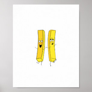 Affiche Thème frites et chips