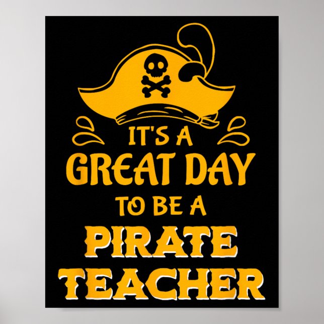 Affiche Thème Pirate Enseignant Pour Le Personnel De L'Éco (Devant)
