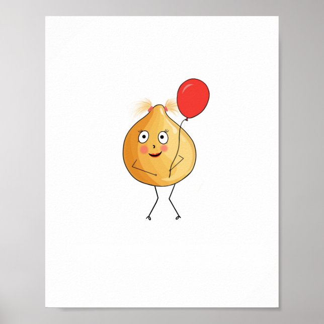 Affiche Thème pois chiche, design pois chiche (Devant)