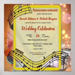 Affiche Thèmes de célébration pour les amoureux de la musi