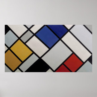 Affiche Theo van Doesburg Contra-Composition XVI