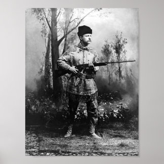 Affiche Theodore Roosevelt - Portrait de chasse
