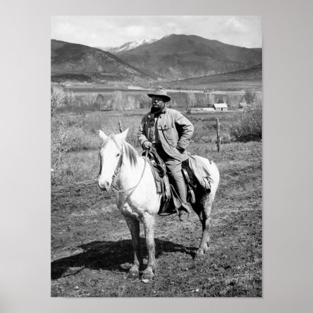 Affiche Theodore Roosevelt Revient D'Une Chasse Aux Ours (Devant)