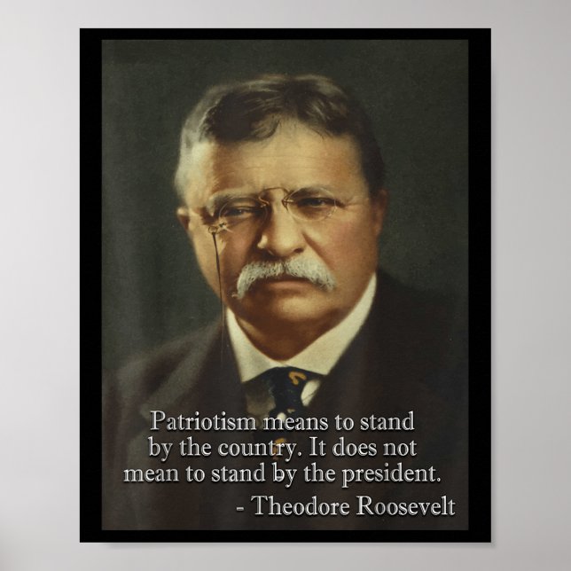 Affiche Theodore Teddy Roosevelt Mème _ Anti Trump Tee (Devant)