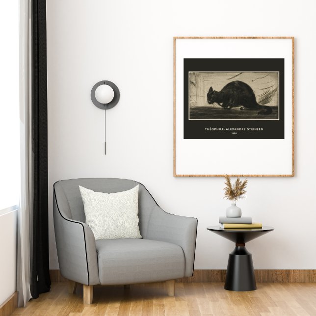 Affiche Théophile Steinlen, Chat Noir Arrière (Créateur téléchargé)