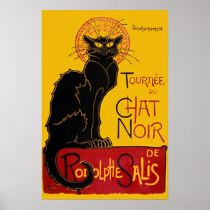 Affiche Theophile Steinlen - Le Chat Noir Vintage