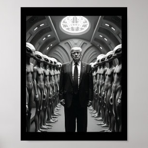 Affiche Théorie de la conspiration de Trump avec des extra