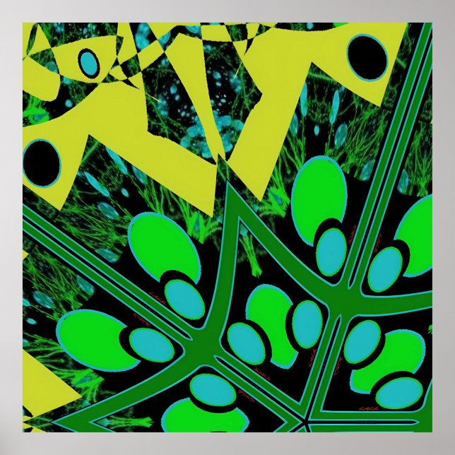 Affiche Théorie de l'œuf IV - Abstrait Ken Gage (Devant)