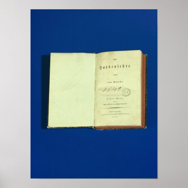 Affiche Théorie des couleurs, 1810 (Devant)