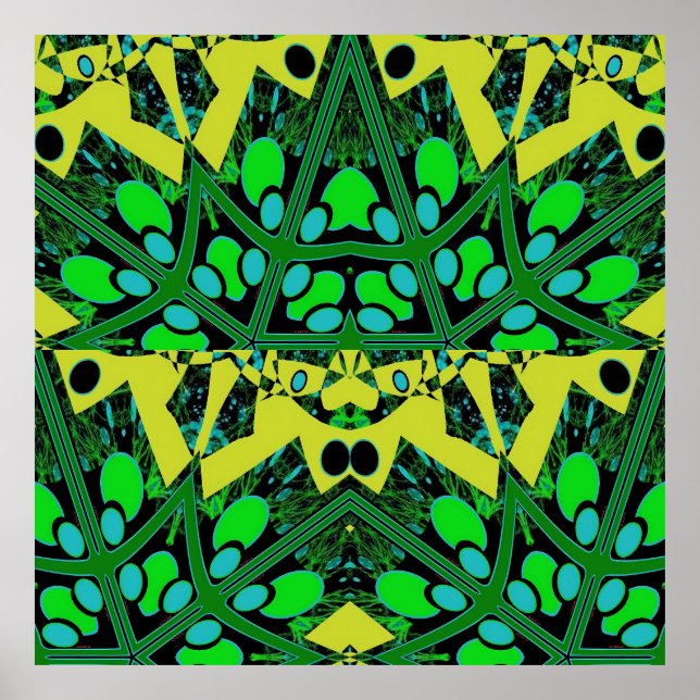 Affiche Théorie des oeufs III - Ken Gage Abstrait (Devant)