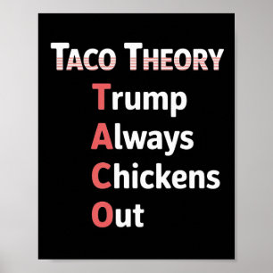 Affiche Théorie Taco Toujours Tacos de Chicken Out Blague