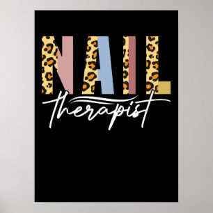 Affiche Thérapeute à ongles Salon Nail Tech Nail