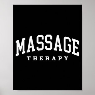 Affiche Thérapeute de massage drôle thérapie musculaire dr
