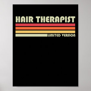 Affiche Thérapeute des cheveux Stylliste Retro Hairdr
