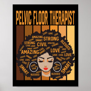 Affiche Thérapeute du plancher pelvien Fier mois de l'hist