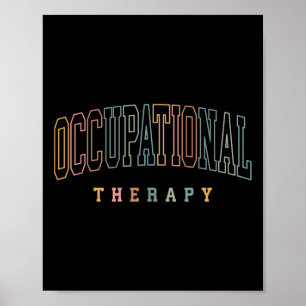 Affiche Thérapeute en ergothérapie Ot enseignant Sped Gif