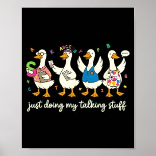 Affiche Thérapeute en orthophonie Silly Goose Sensibilisat