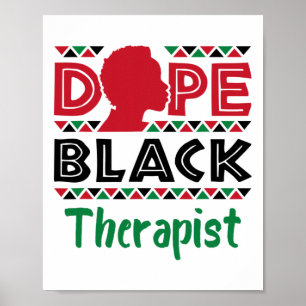 Affiche Thérapeute noire Psychologie de la santé mentale C