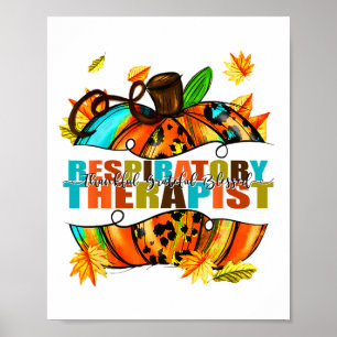 Affiche Thérapeute Respiratoire Remercié Heureux Bienheure