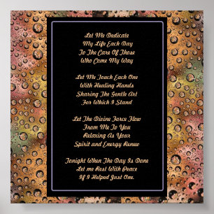 Affiche Thérapie de massage prière