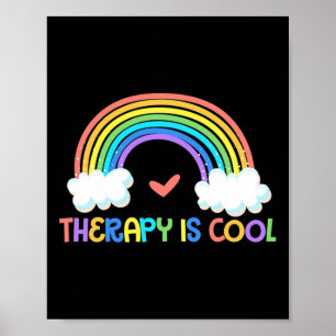 Affiche Thérapie est un thérapeute Cool de sensibilisation
