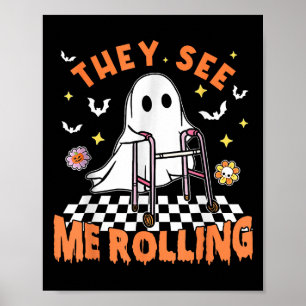 Affiche Thérapie Physique Halloween Ils Me Voient Rolling