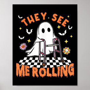Affiche Thérapie Physique Halloween Ils Me Voient Rolling 