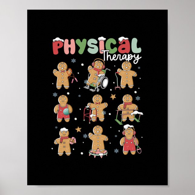 Affiche thérapie physique noël ginglerie physique th (Devant)