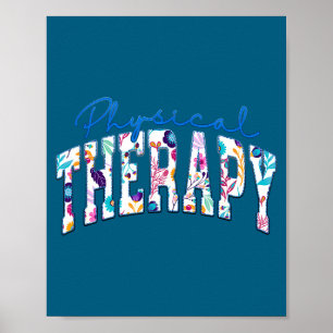 Affiche Thérapie physique pédiatrique mignonne, thérapeute