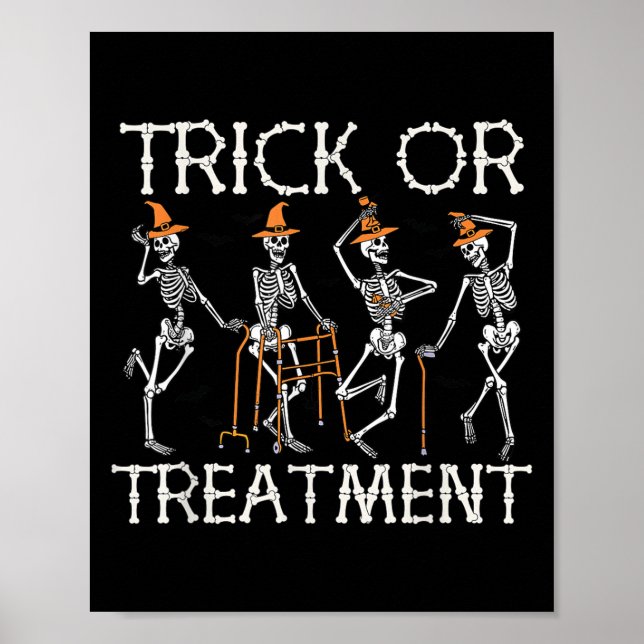Affiche Thérapie Physique Trick Ou Pt Therast Halloween (Devant)