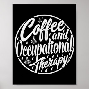 Affiche Thérapie professionnelle du café OT Thérapiste