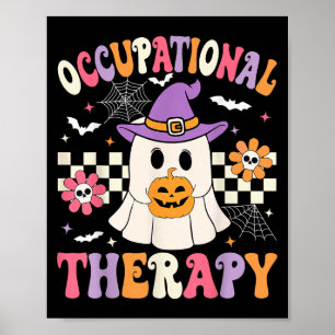 Affiche Thérapie Professionnelle Halloween Ot Retro Ghost
