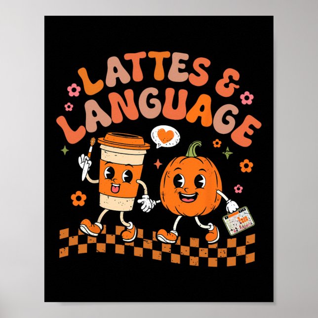 Affiche Thérapie super De La Parole Lattes Citrouilles D'A (Devant)