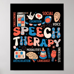 Affiche Thérapie vocale Juillet 4 Slp Slpa Pathologie voca