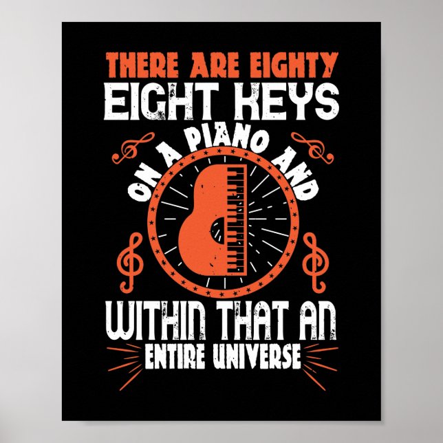 Affiche There Are Eighty-Eight Keys On A Piano (Devant)