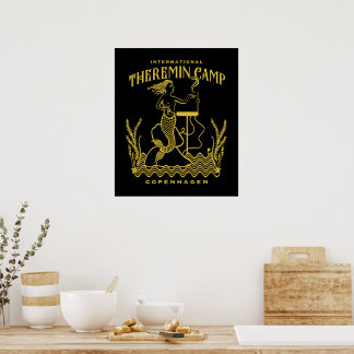 Affiche Thérèmermaid dorée