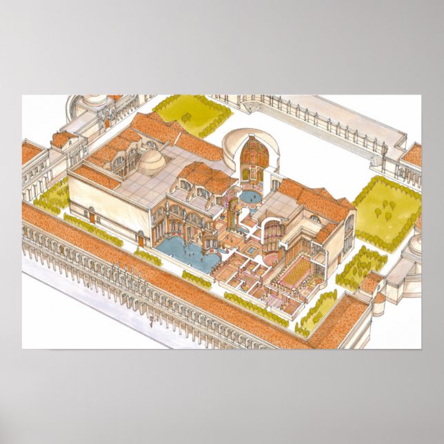 Affiche Thermes de Caracalla Rome (Devant)