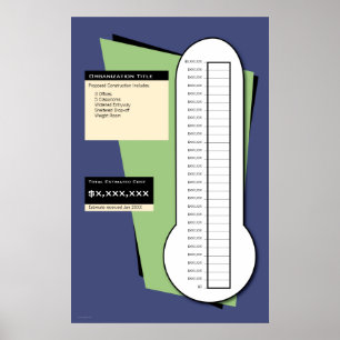 Affiche Thermomètre de collecte de fonds