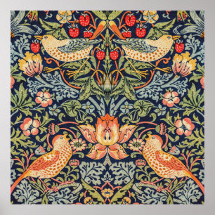 Affiche Thief fraise William Morris