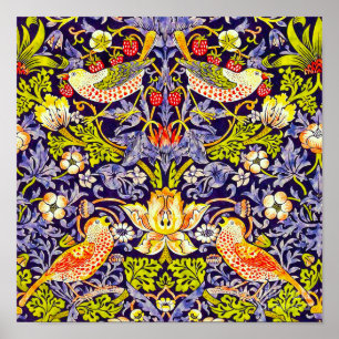 Affiche Thief fraise William Morris